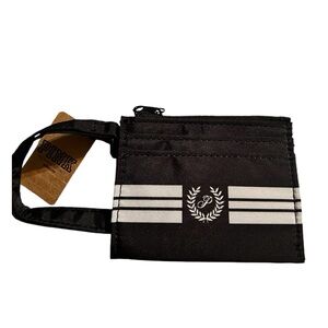 Victoria’s Secret Card Holder Zip Shut Change Purse Black NWT